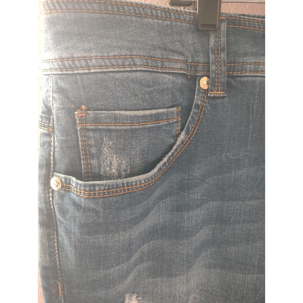 Seven7 x Melissa McCarthy Women's Distressed Pencil Jeans Size 22W - Picture 4 of 14